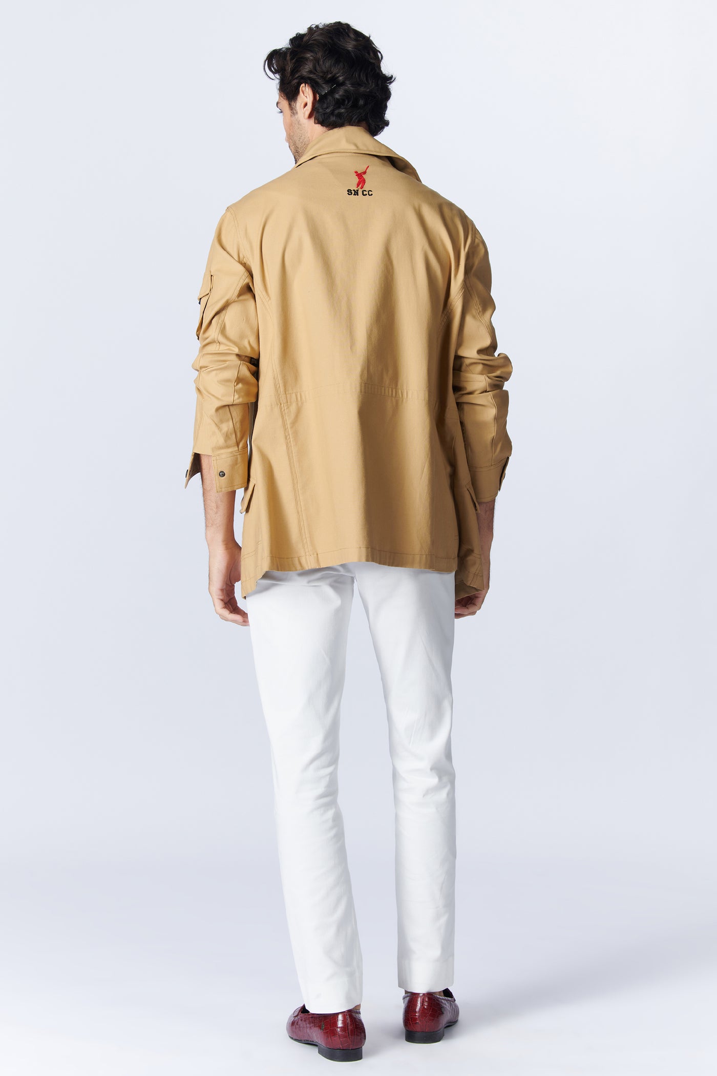 SN By Shantanu Nikhil Menswear SNCC Funnel Neck Utility Jacket indian designer wear online shopping melange singapore