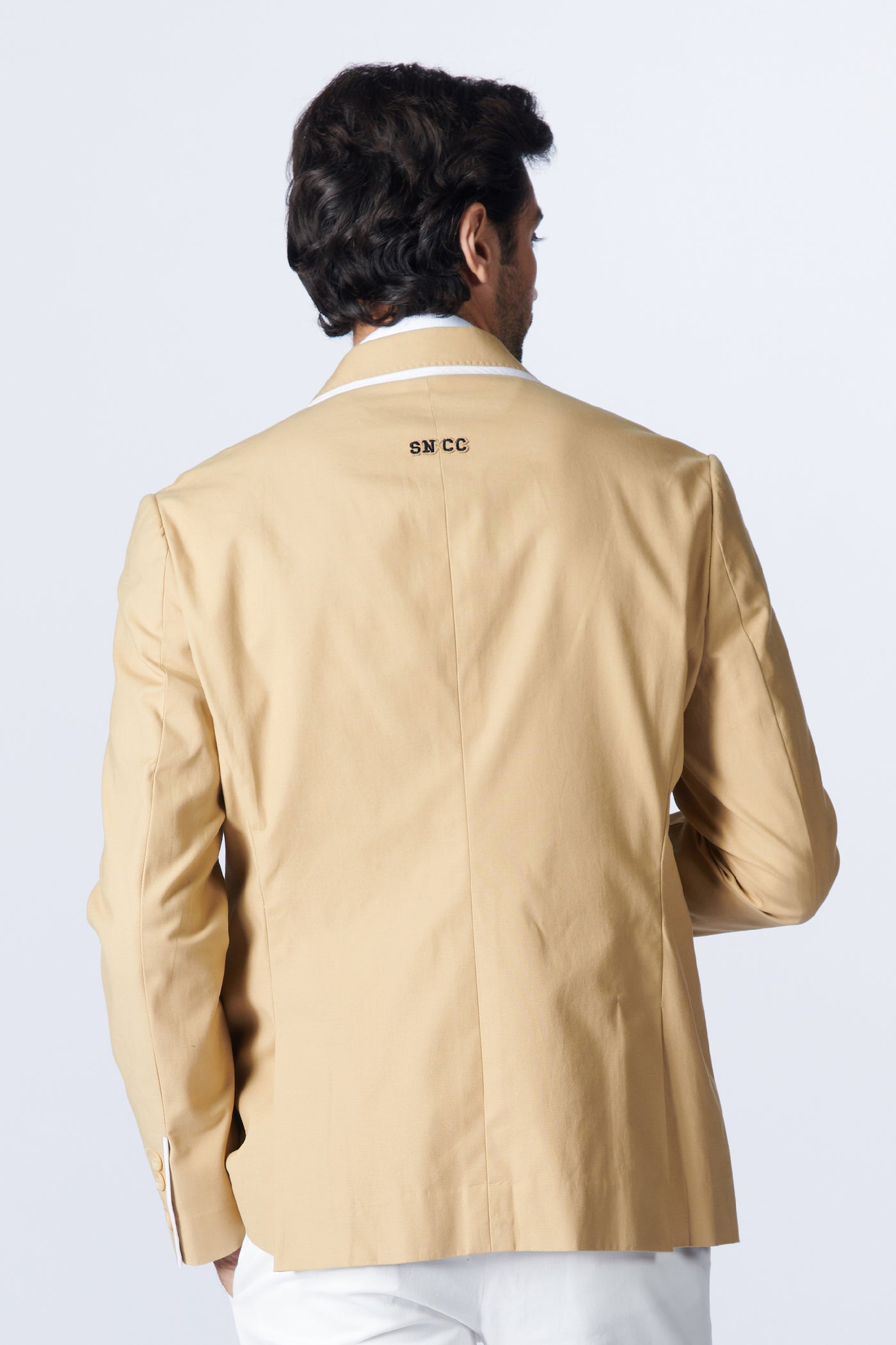 SN By Shantanu Nikhil Menswear SNCC Gentlemen's Beige Jacket indian designer wear online shopping melange singapore