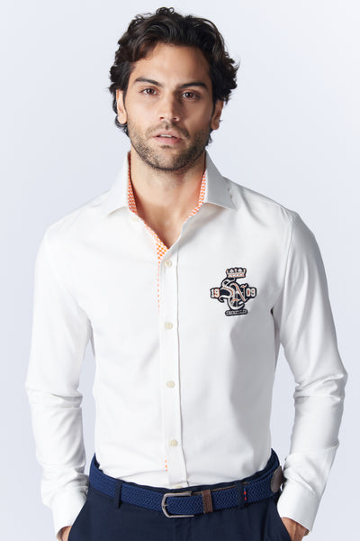 SN By Shantanu Nikhil Menswear SNCC Shirt With S&N Logo indian designer wear online shopping melange singapore
