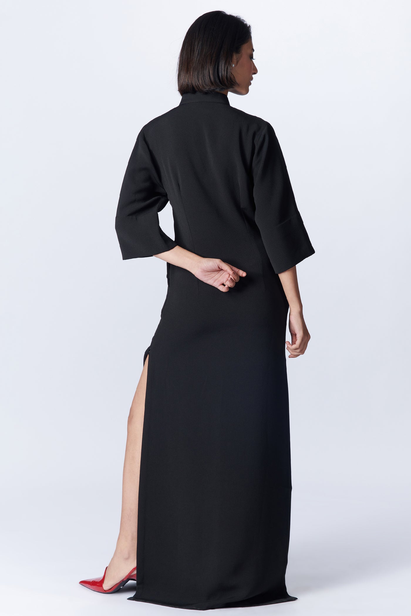 SN By Shantanu Nikhil SNCC Black Tank Maxi dress indian designer wear online shopping melange singapore