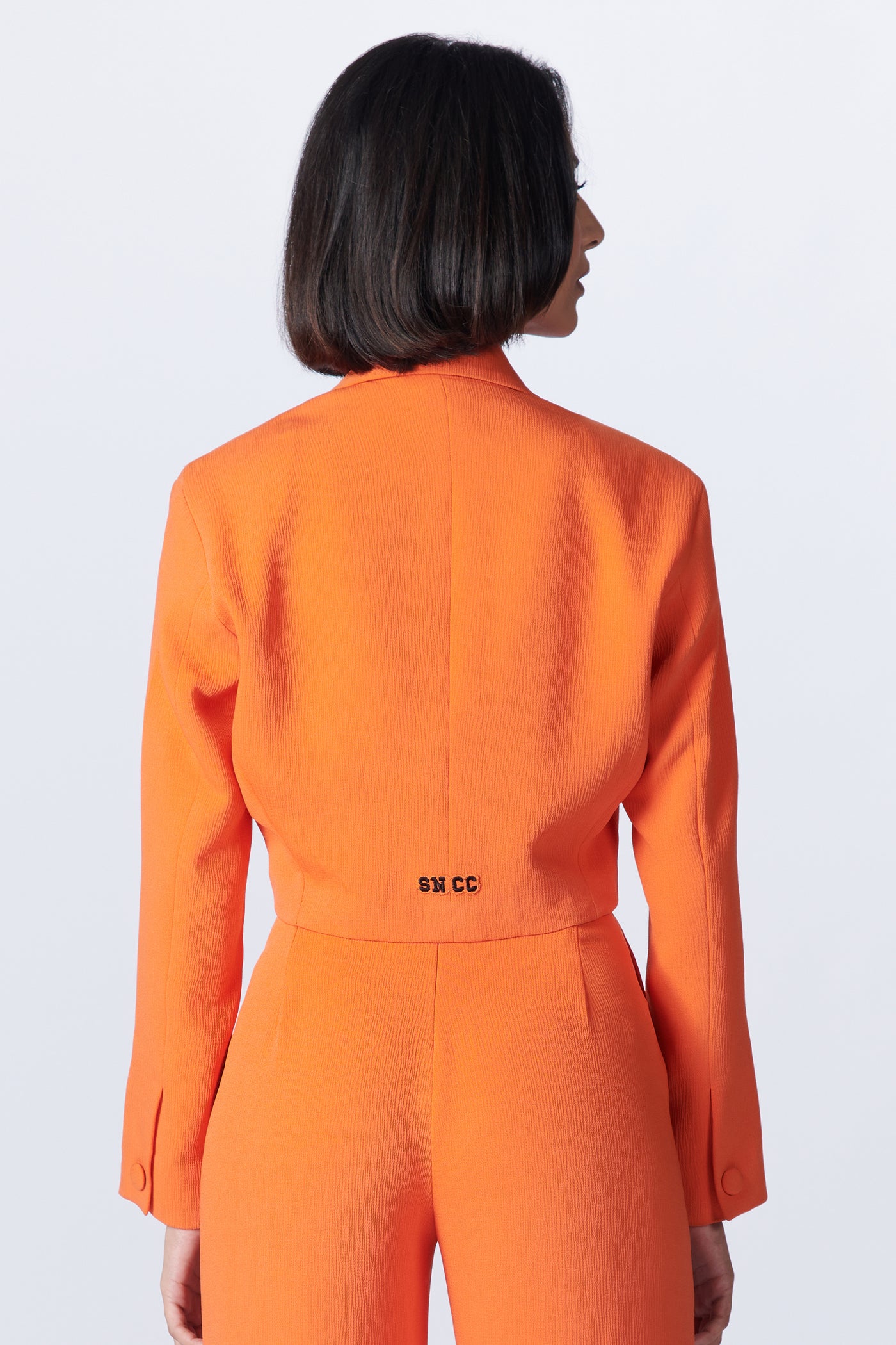 SN By Shantanu Nikhil SNCC Orange Crop Jacket indian designer wear online shopping melange singapore