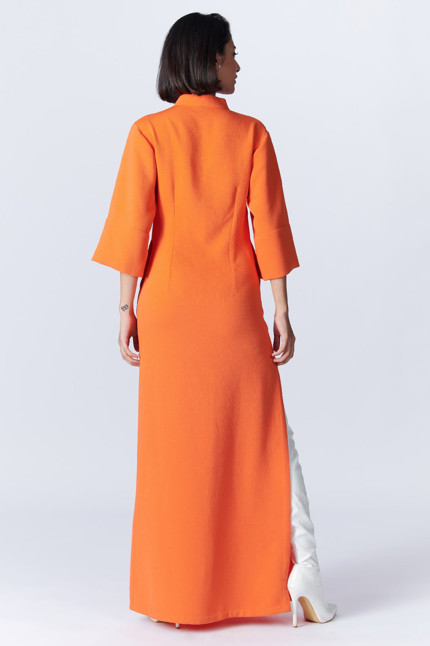 SN By Shantanu Nikhil SNCC Orange Tank Maxi dress indian designer wear online shopping melange singapore