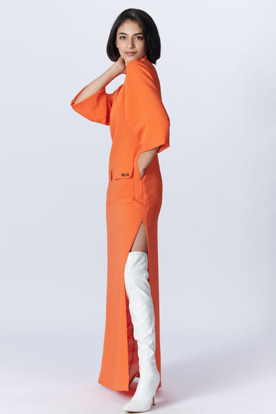 SN By Shantanu Nikhil SNCC Orange Tank Maxi dress indian designer wear online shopping melange singapore