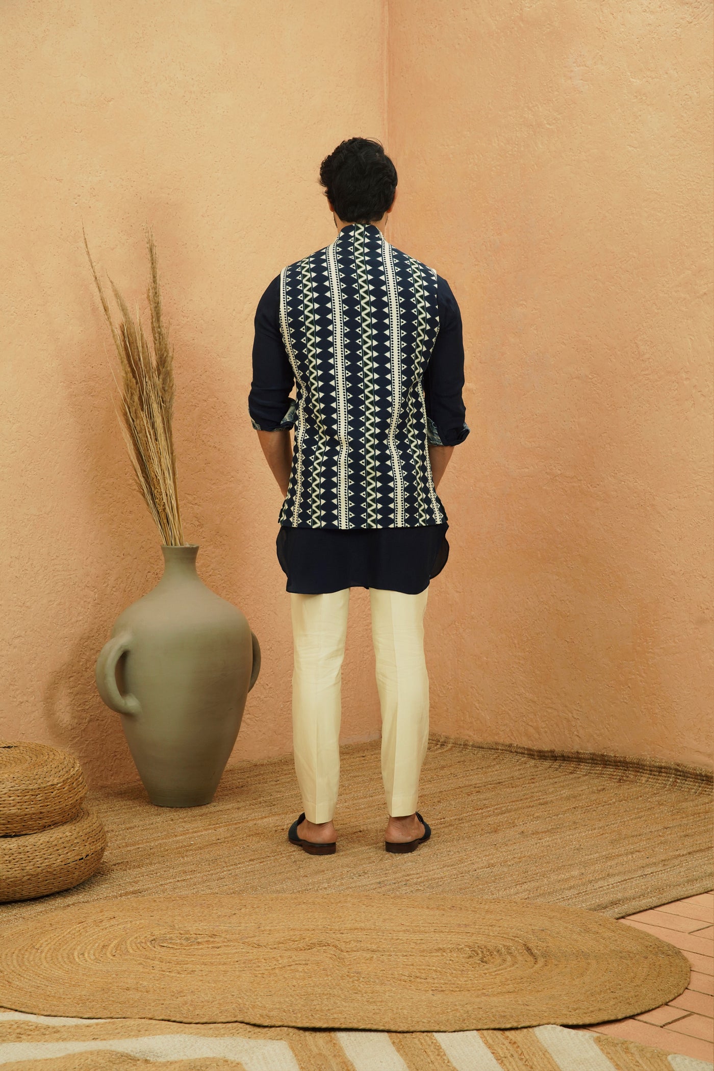 SVA Ameer Reversible Bundi indian designer wear online shopping melange singapore