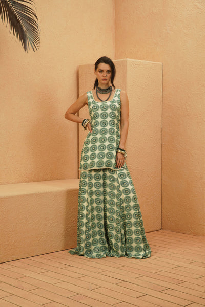 SVA Aziza Kurta And Sharara indian designer wear online shopping melange singapore
