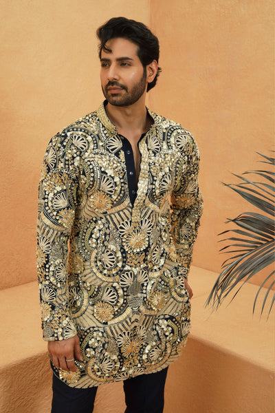 SVA Faris Heavily Embellished Kurta Set indian designer wear online shopping melange singapore