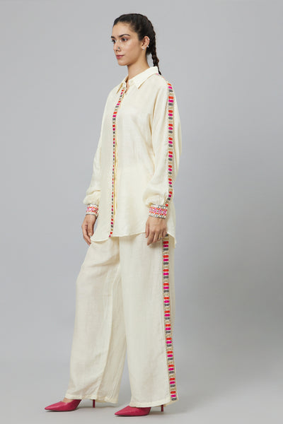 SVA Ivory Oversized Coord Set indian designer wear online shopping melange singapore