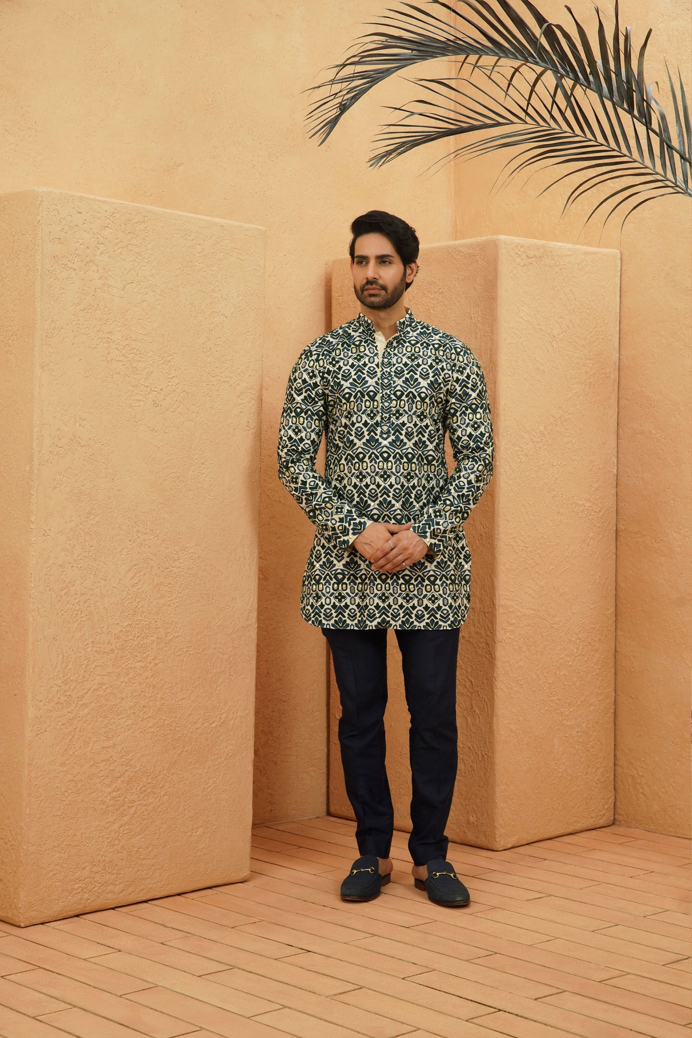 SVA Kuberi Embellished Kurta Set indian designer wear online shopping melange singapore