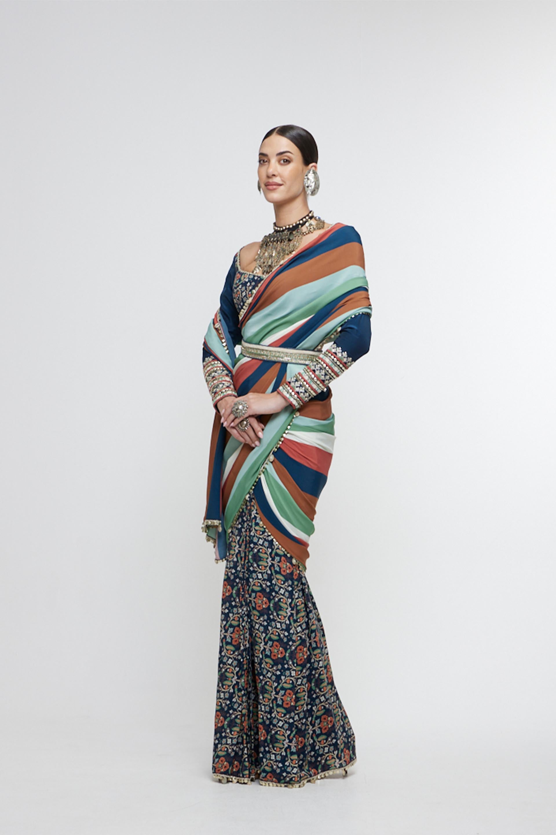 SVA Nayra Saree Set indian designer wear online shopping 