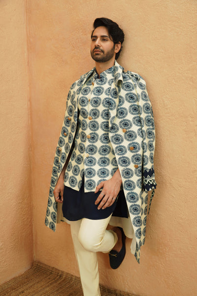 SVA Naima Trench Coat indian designer wear online shopping melange singapore