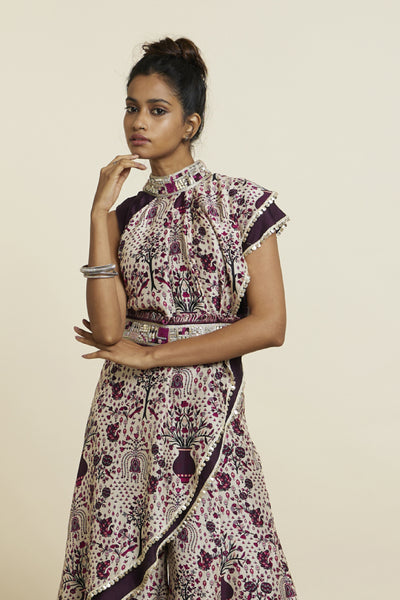 SVA Safar Merlot Jaal Indian designer wear online shopping melange singapore