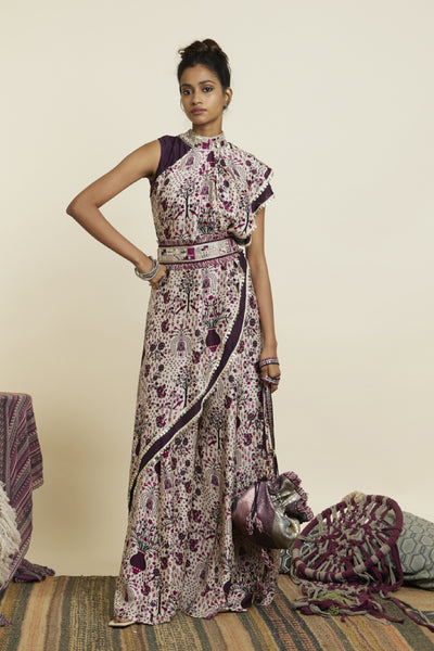 SVA Safar Merlot Jaal Indian designer wear online shopping melange singapore