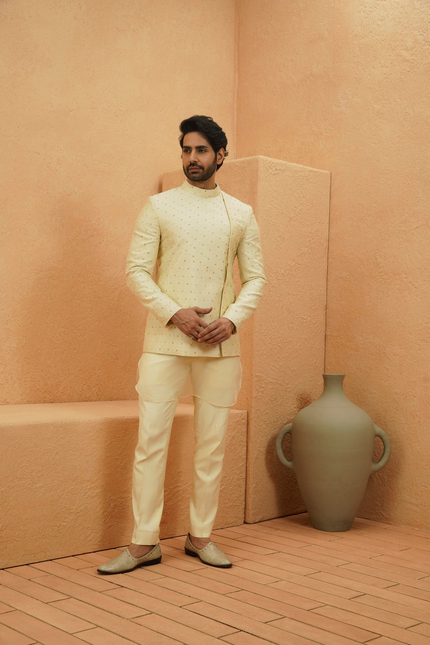 SVA Zayan Embellished Jacket indian designer wear online shopping melange singapore