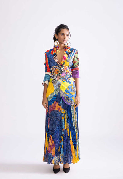 Shantanu & Nikhil Monica Skirt indian designer wear online shopping melange singapore