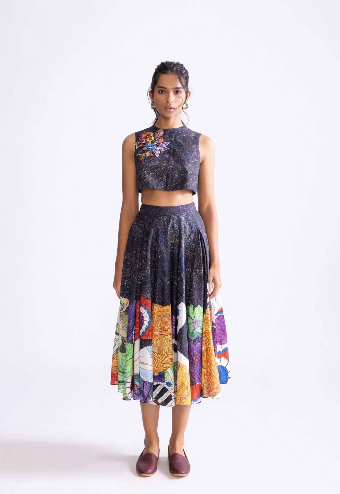 Saaksha & Kinni Nikki Skirt indian designer wear online shopping melange singapore
