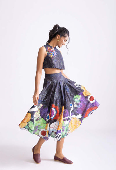 Saaksha & Kinni Nikki Skirt indian designer wear online shopping melange singapore
