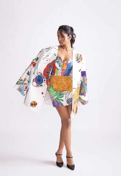 Saaksha & Kinni Sefina Jacket indian designer wear online shopping melange singapore
