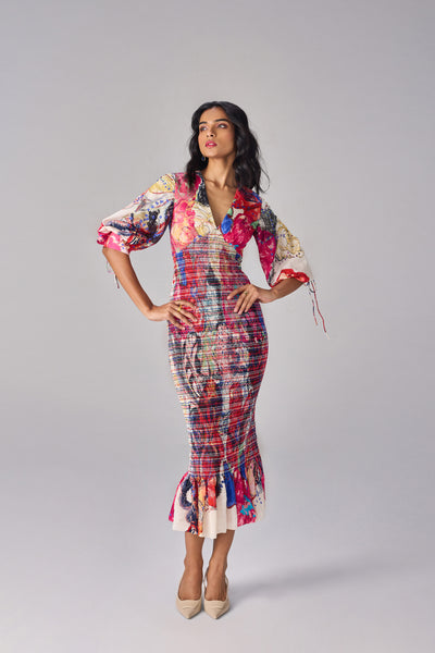 Saaksha & Kinni Abra Dress indian designer wear online shopping melange singapore