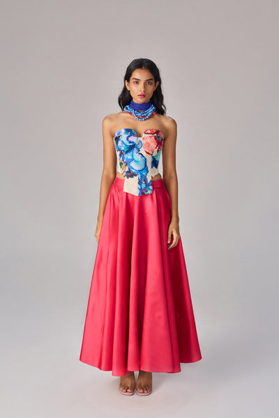 Saaksha & Kinni Agnes Corset Multi indian designer wear online shopping melange singapore