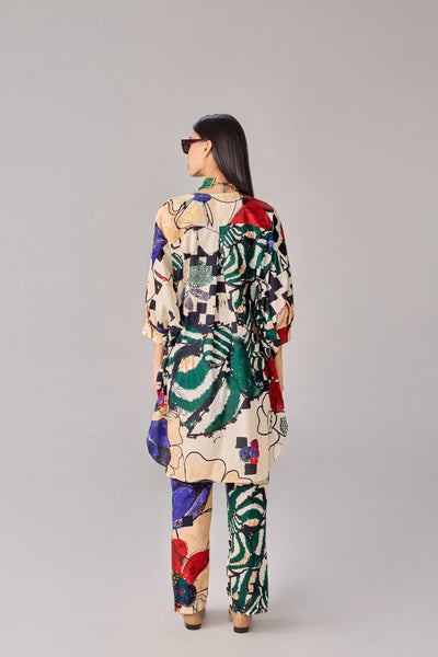 Saaksha & Kinni Akira Trousers Multi indian designer wear online shopping melange singapore