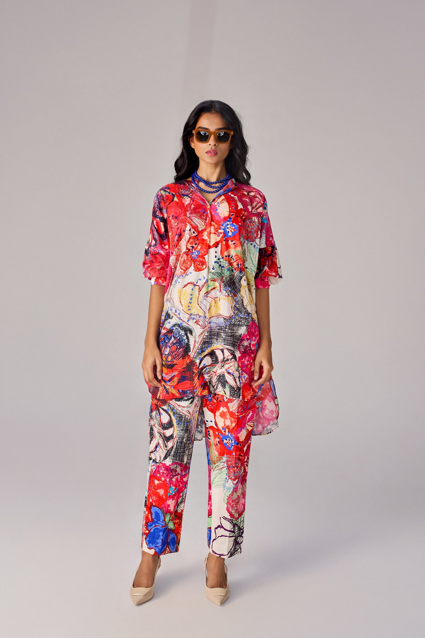 Saaksha & Kinni Akira Tunic indian designer wear online shopping melange singapore
