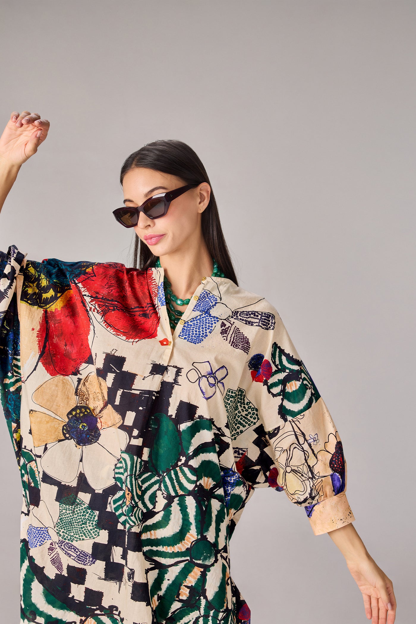 Saaksha & Kinni Akira Tunic Multi indian designer wear online shopping melange singapore