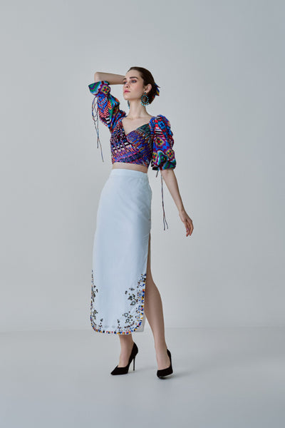 Saaksha & Kinni Alice Blouse indian designer wear online shopping melange singapore
