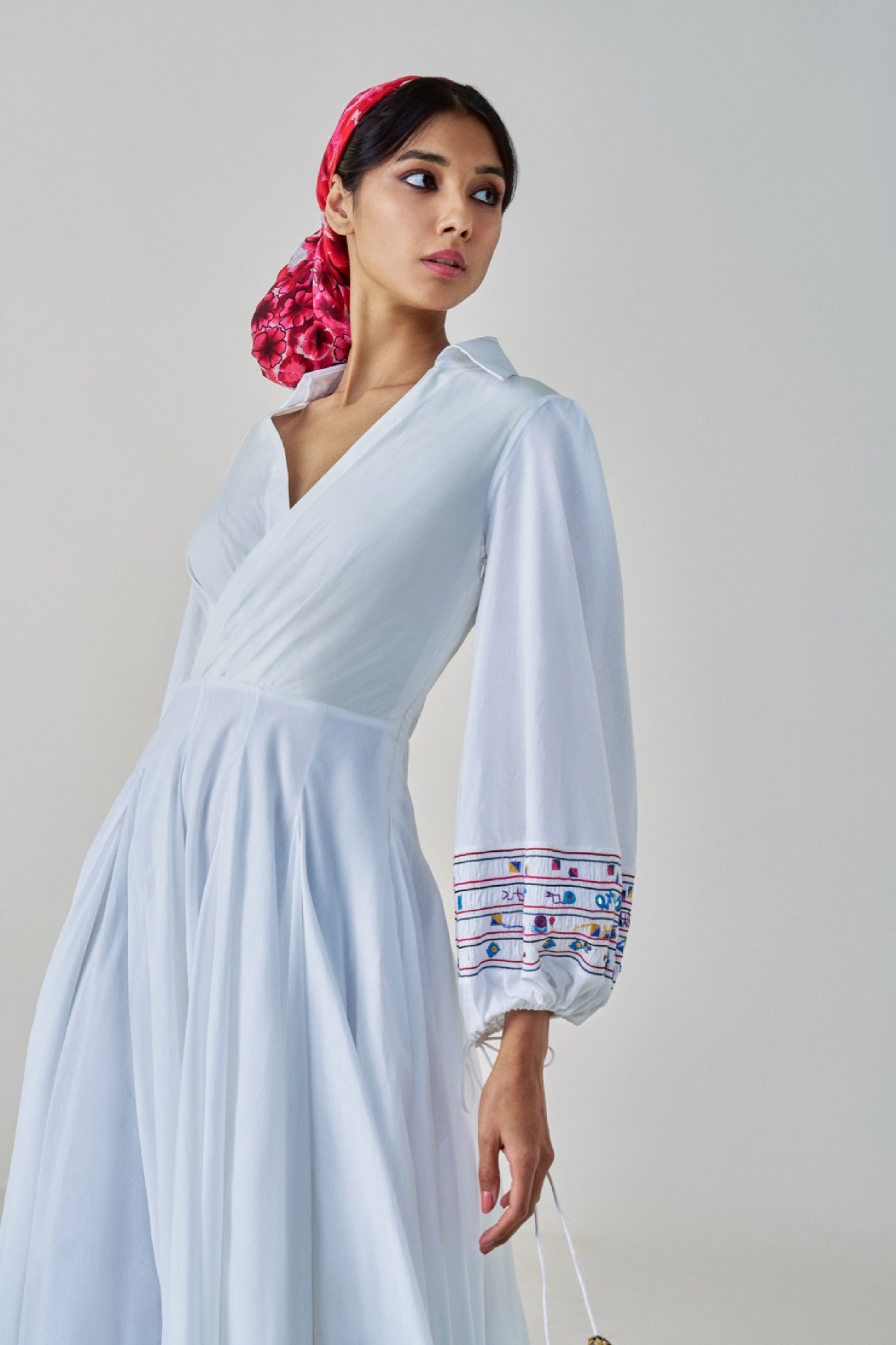 Saaksha & Kinni Annie Dress White indian designer wear online shopping melange singapore