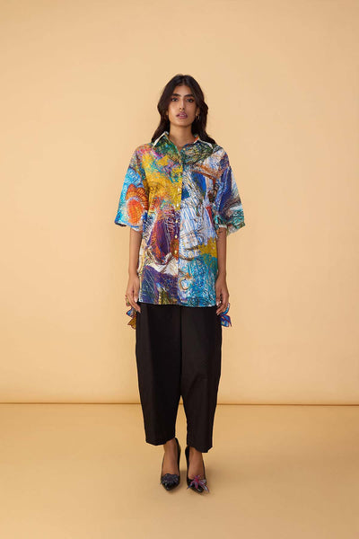 Saaksha & Kinni Armida Shirt indian designer wear online shopping melange singapore 