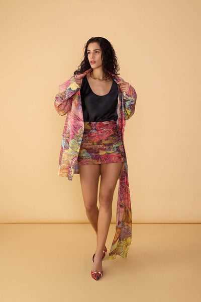 Saaksha & Kinni Carlitta Skirt Multi indian designer wear online shopping melange singapore 