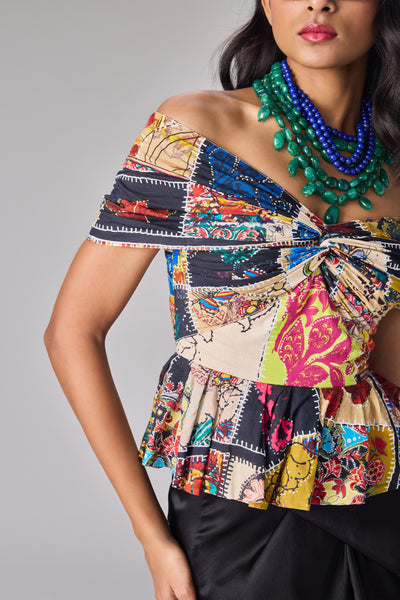 Saaksha & Kinni Chrysa Blouse indian designer wear online shopping melange singapore