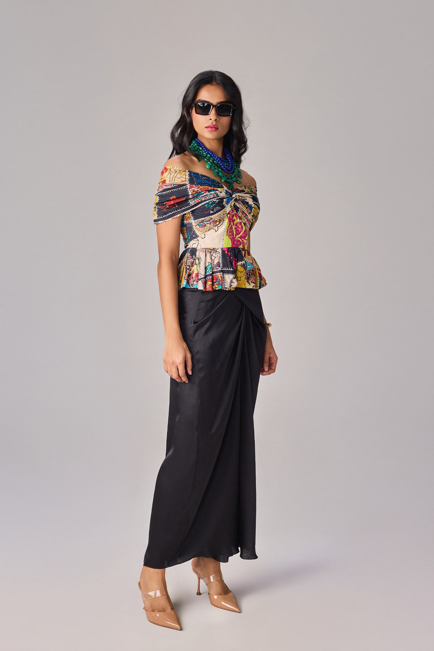 Saaksha & Kinni Chrysa Blouse indian designer wear online shopping melange singapore