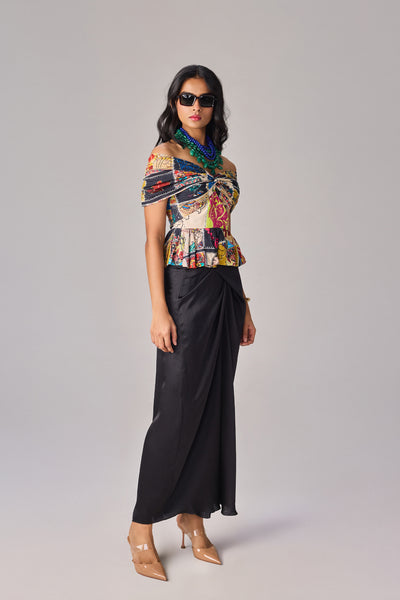 Saaksha & Kinni Chrysa Blouse indian designer wear online shopping melange singapore