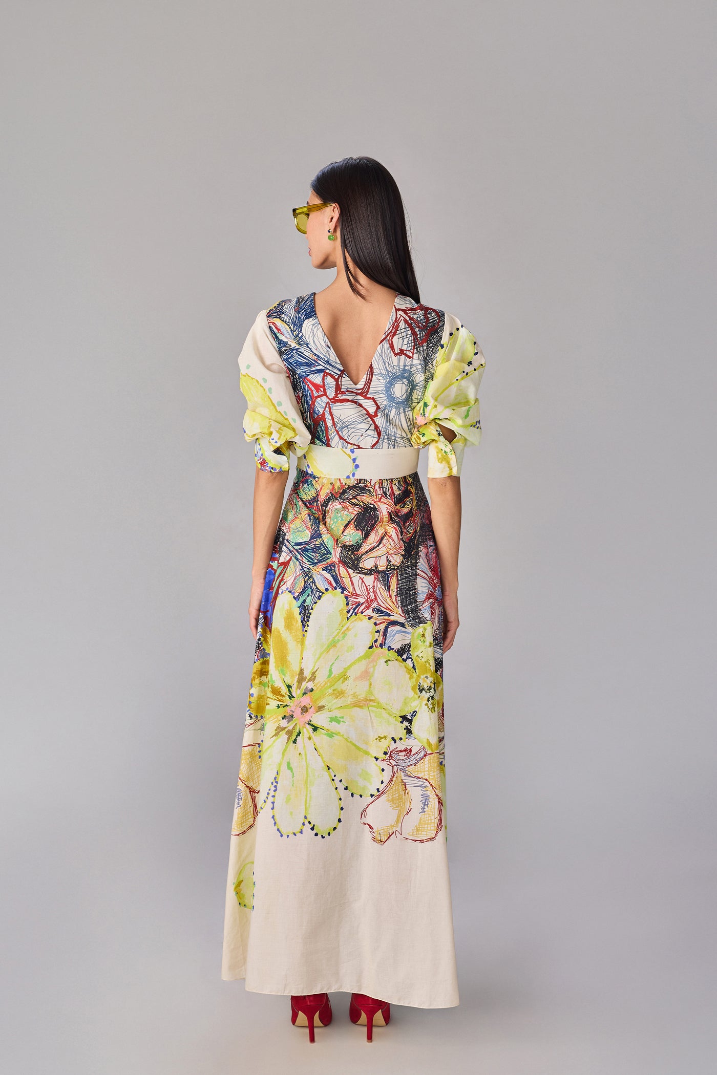 Saaksha & Kinni Daisy Dress indian designer wear online shopping melange singapore