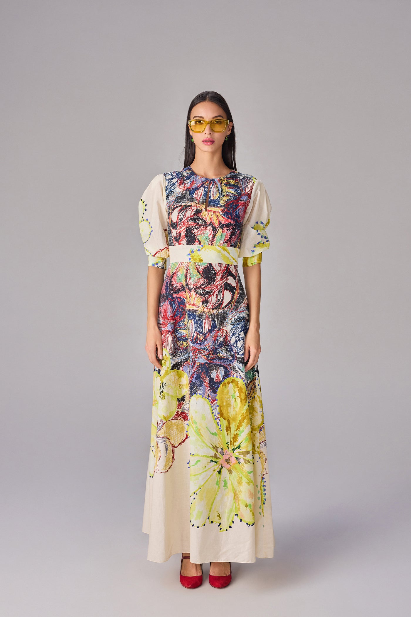Saaksha & Kinni Daisy Dress indian designer wear online shopping melange singapore