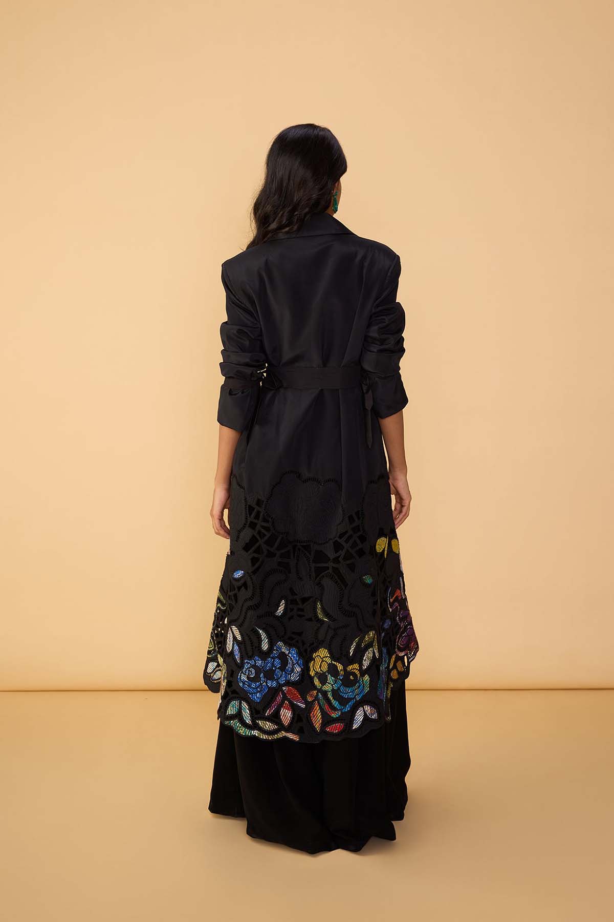 Saaksha & Kinni Denzel Trench indian designer wear online shopping melange singapore 