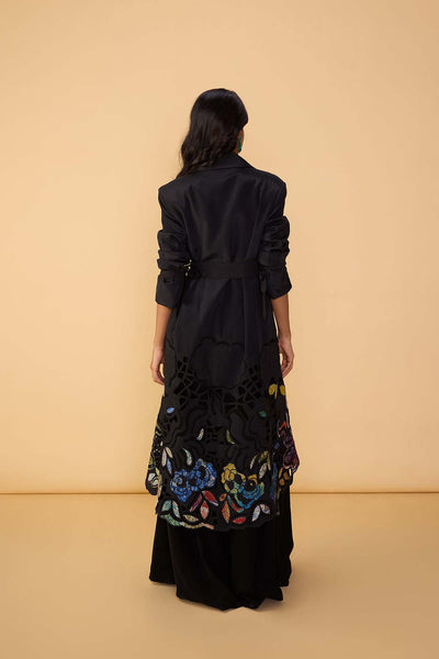 Saaksha & Kinni Denzel Trench indian designer wear online shopping melange singapore 