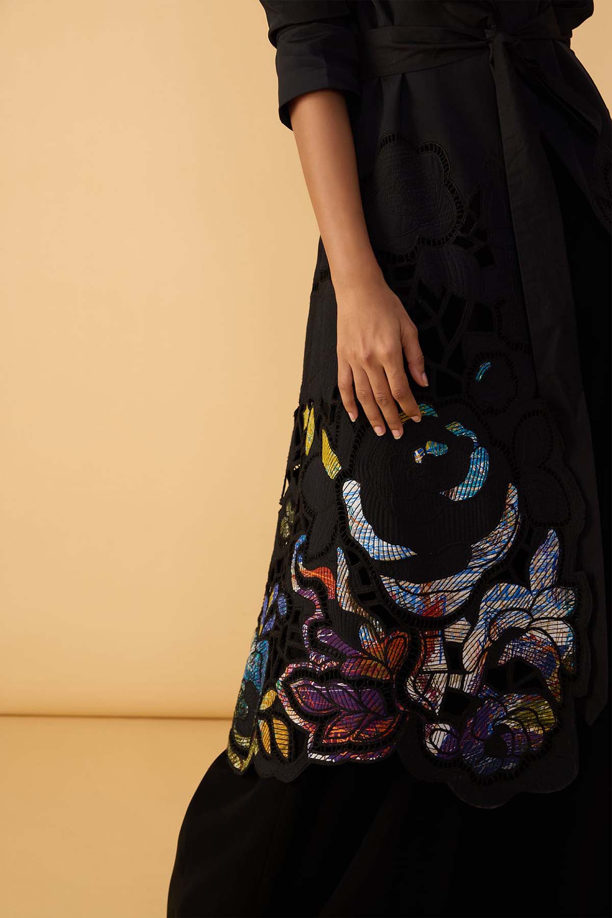 Saaksha & Kinni Denzel Trench indian designer wear online shopping melange singapore 