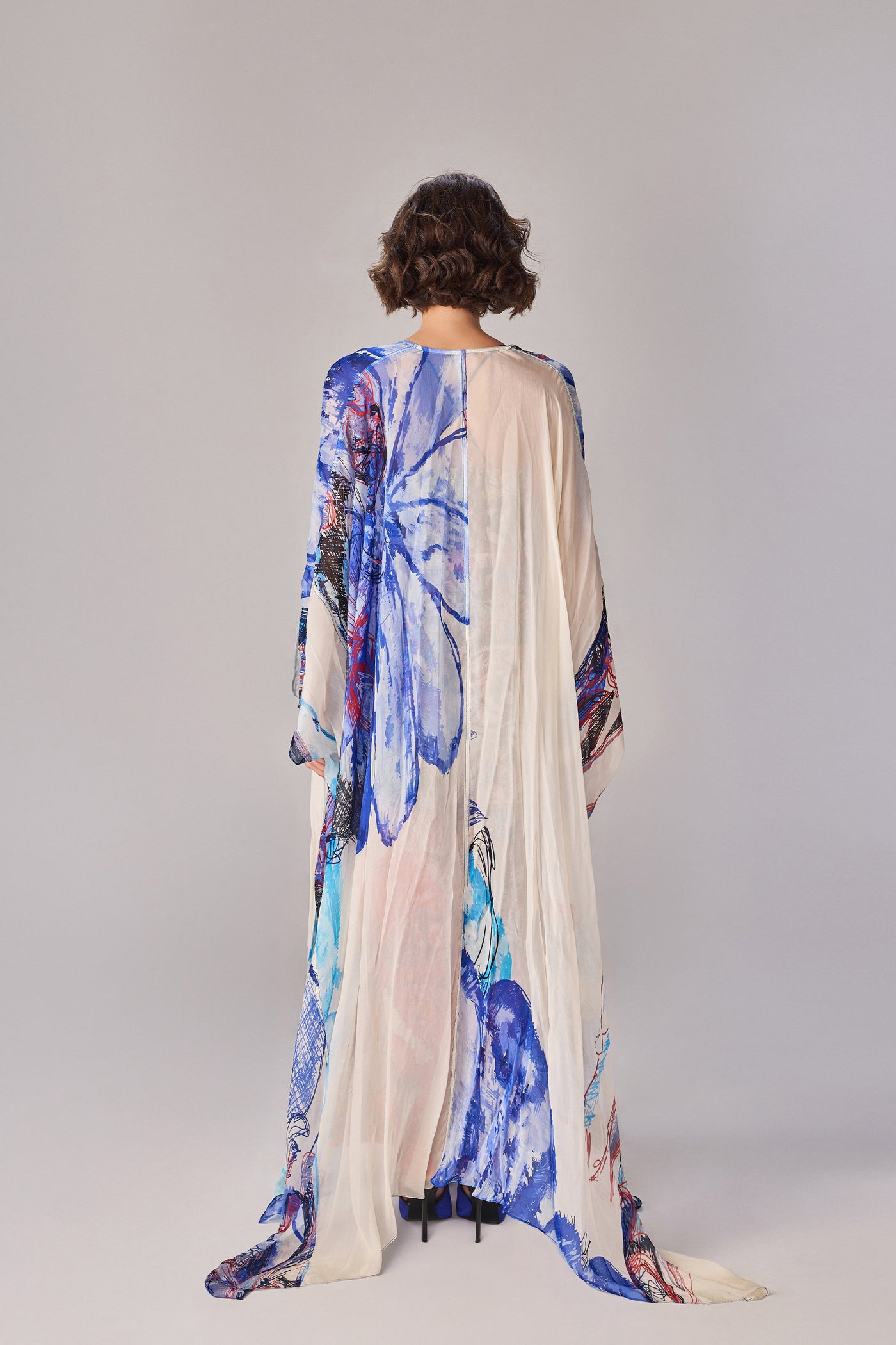 Saaksha & Kinni Dolly Cape Multi indian designer wear online shopping melange singapore