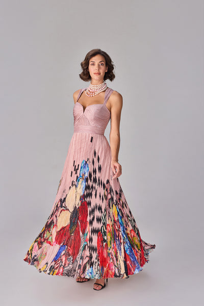 Saaksha & Kinni Emma Dress Multi indian designer wear online shopping melange singapore