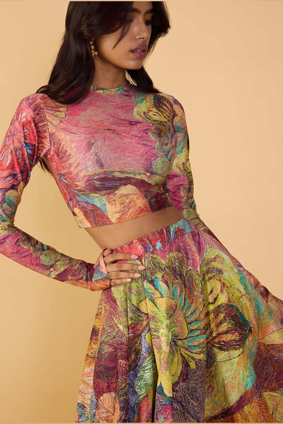 Saaksha & Kinni Gigi Blouse Multi indian designer wear online shopping melange singapore 