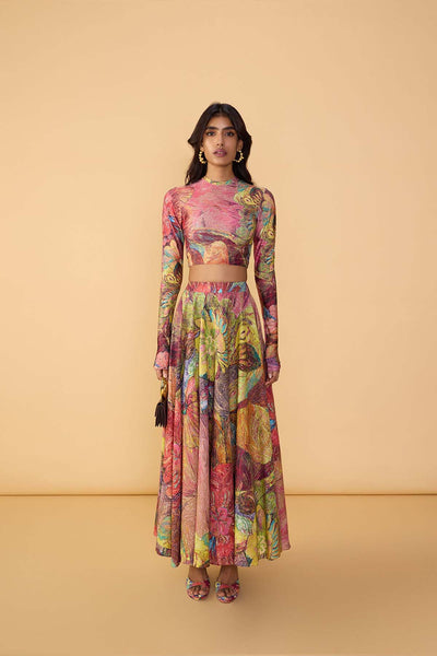 Saaksha & Kinni Gigi Blouse Multi indian designer wear online shopping melange singapore 