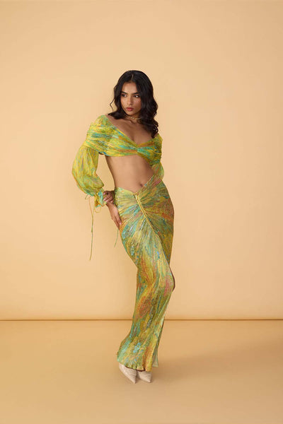 
Saaksha & Kinni Gigi Skirt indian designer wear online shopping melange singapore 

