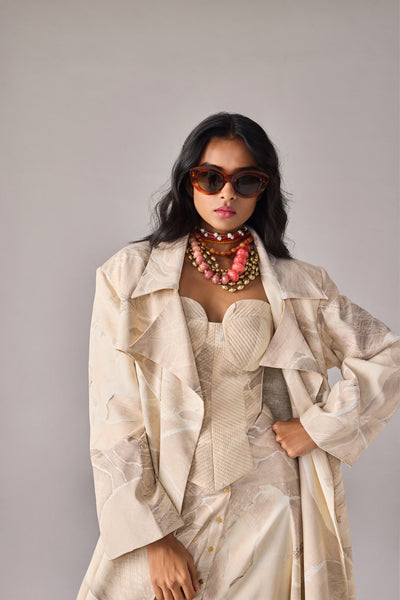 Saaksha & Kinni Harper Trench indian designer wear online shopping melange singapore
