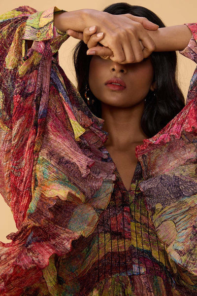 Saaksha & Kinni Heather Blouse indian designer wear online shopping melange singapore 