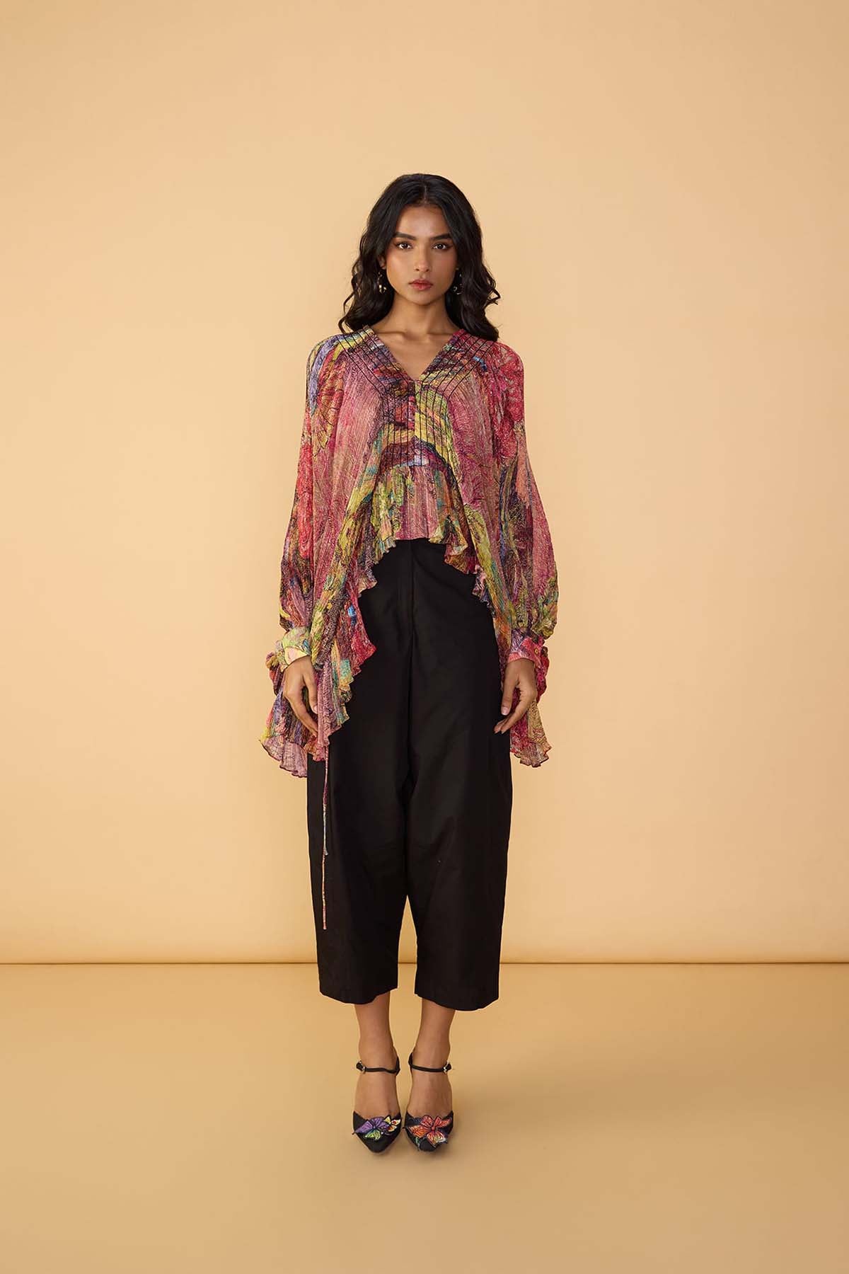 Saaksha & Kinni Heather Blouse indian designer wear online shopping melange singapore 