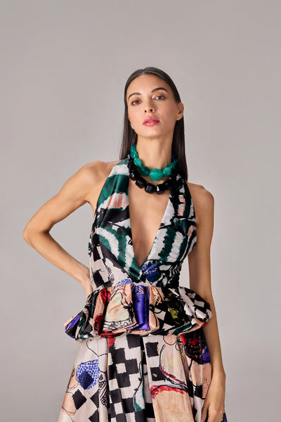 Saaksha & Kinni Iggy Blouse indian designer wear online shopping melange singapore