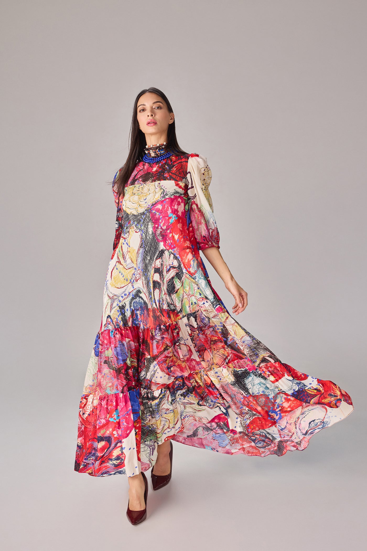 Saaksha & Kinni Inara Dress indian designer wear online shopping melange singapore