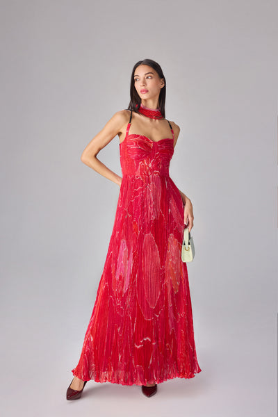 Saaksha & Kinni Kiara Dress Pink indian designer wear online shopping melange singapore