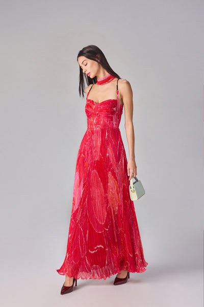 Saaksha & Kinni Kiara Dress Pink indian designer wear online shopping melange singapore